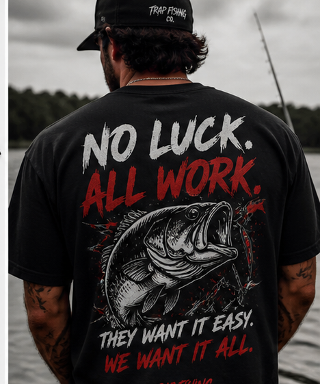 Trap Fishing Co. No Luck All Work Tee