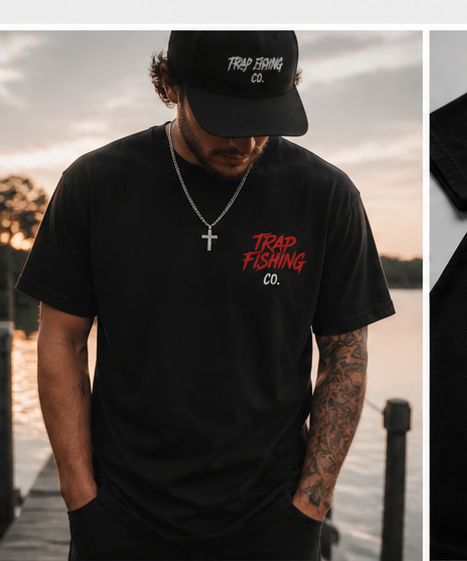 Trap Fishing Co. No Luck All Work Tee