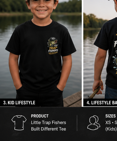 Little Trap Fishers Built Different Tee