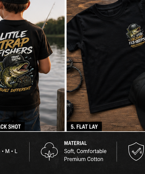 Little Trap Fishers Built Different Tee