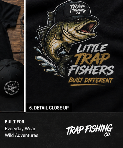 Little Trap Fishers Built Different Tee